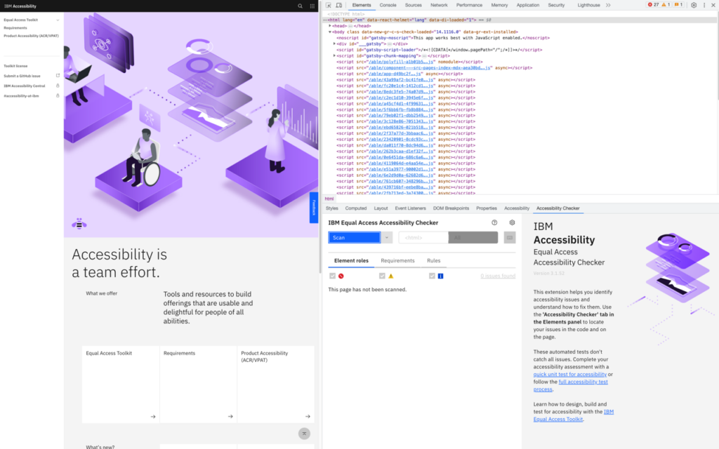 IBM Equal Access Accessibility Checker