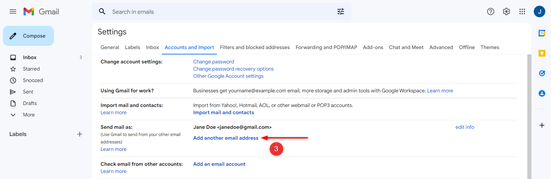 How To Configure My Email Client With Rackspace Mailbox 3 Gmail Setup - Step 3