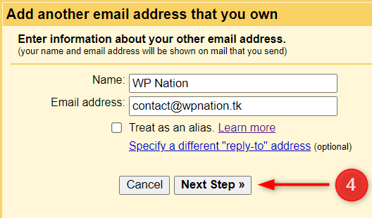 How To Configure My Email Client With Rackspace Mailbox 4 Gmail Setup - Step 4
