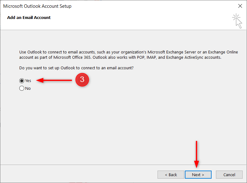 How To Configure My Email Client With Rackspace Mailbox 20 Microsoft Outlook Setup - Step 3