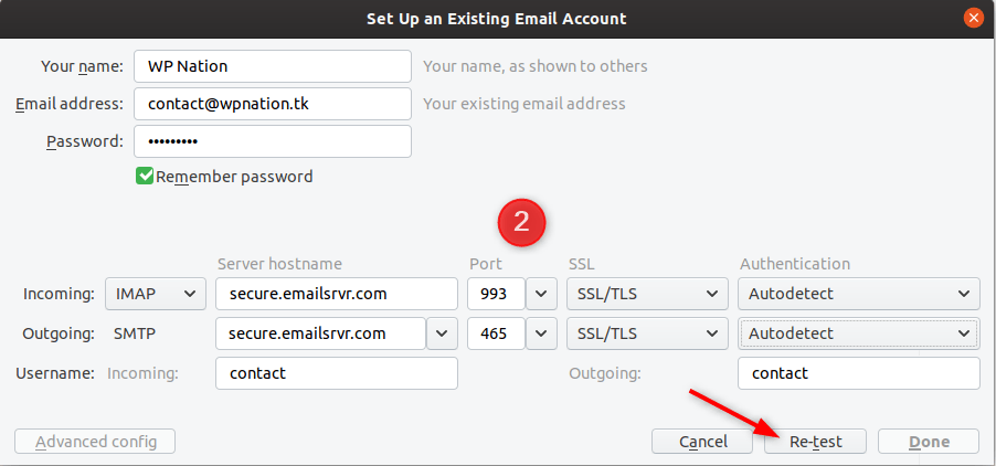 How To Configure My Email Client With Rackspace Mailbox 31 Mozilla Thunderbird Setup - Step 2