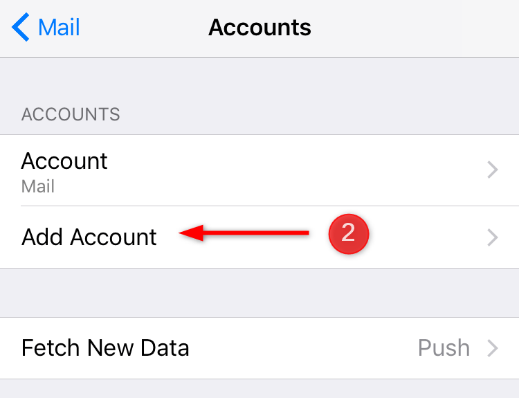How To Configure My Email Client With Rackspace Mailbox 34 Ios Mail Setup - Step 2